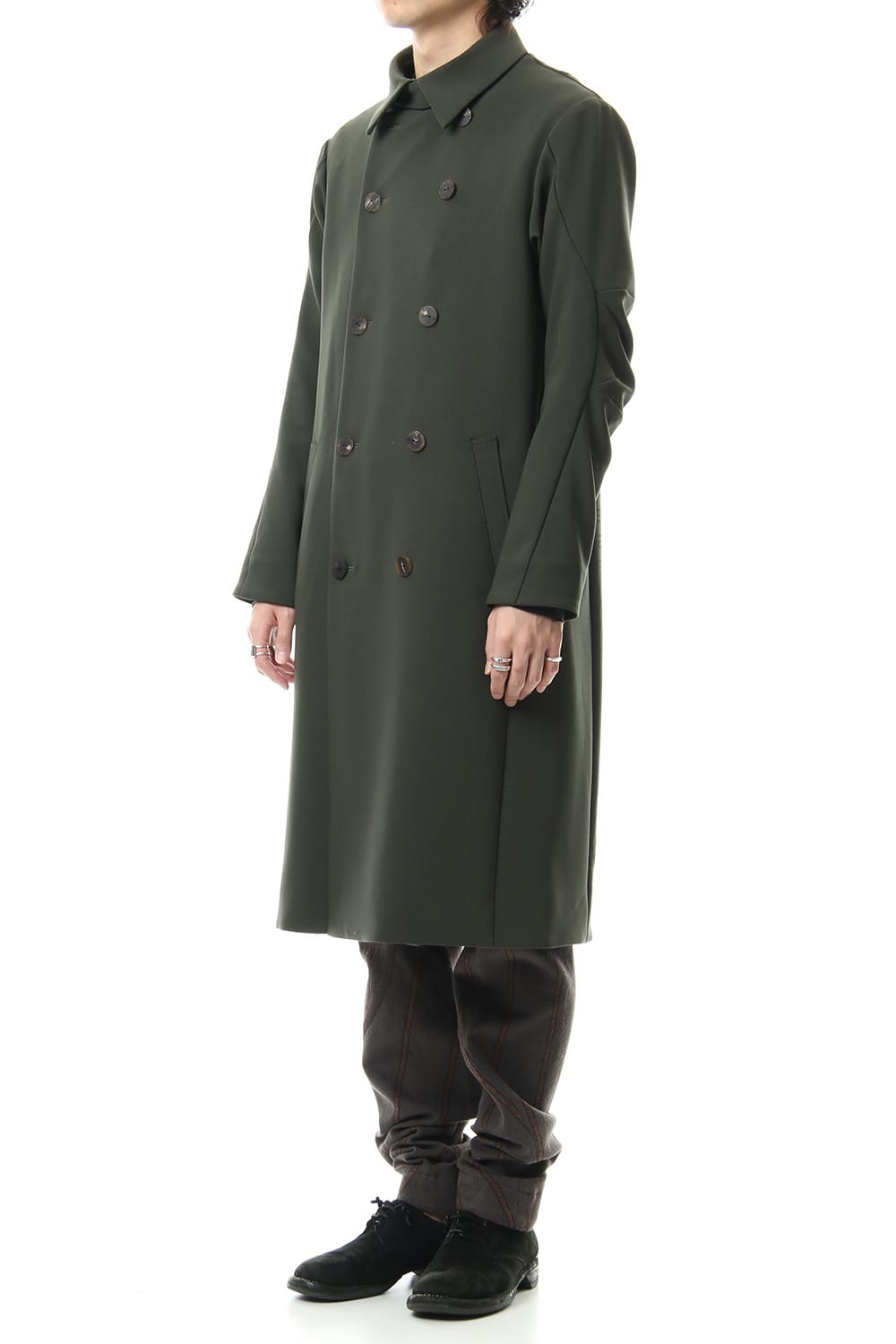 4 Way Stretch Wool Trench Coat