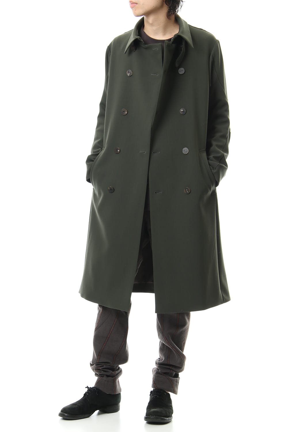 4 Way Stretch Wool Trench Coat