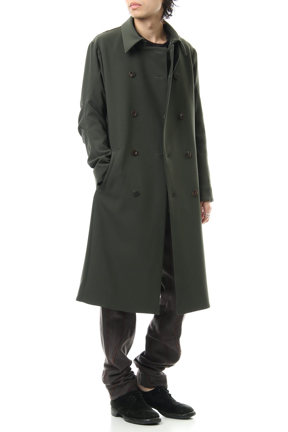 4 Way Stretch Wool Trench Coat