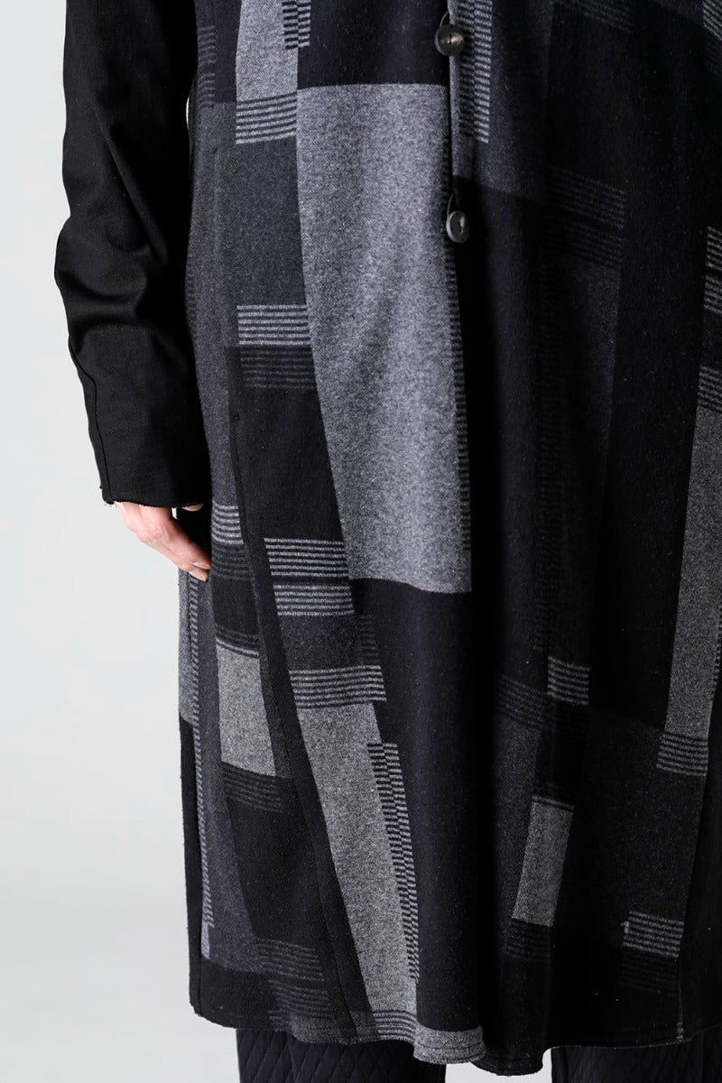 Coat silk / cotton jacquard