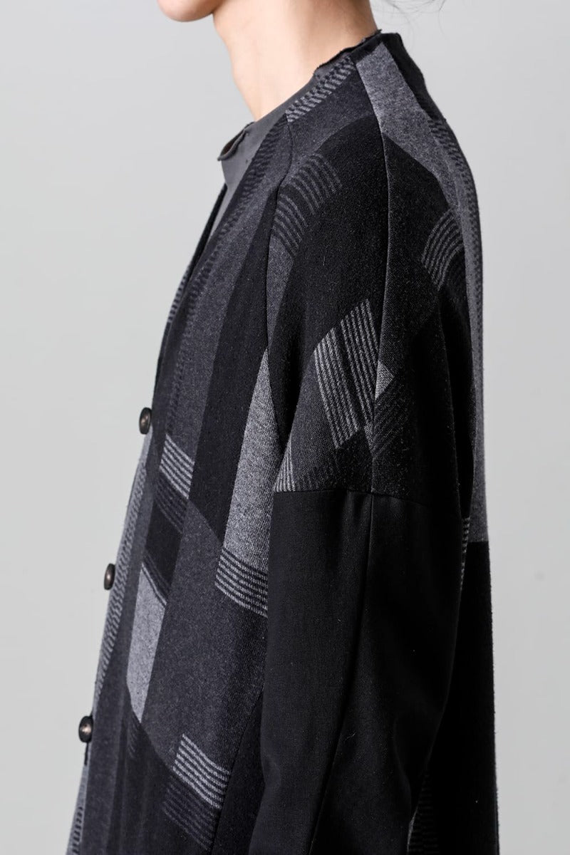 Coat silk / cotton jacquard