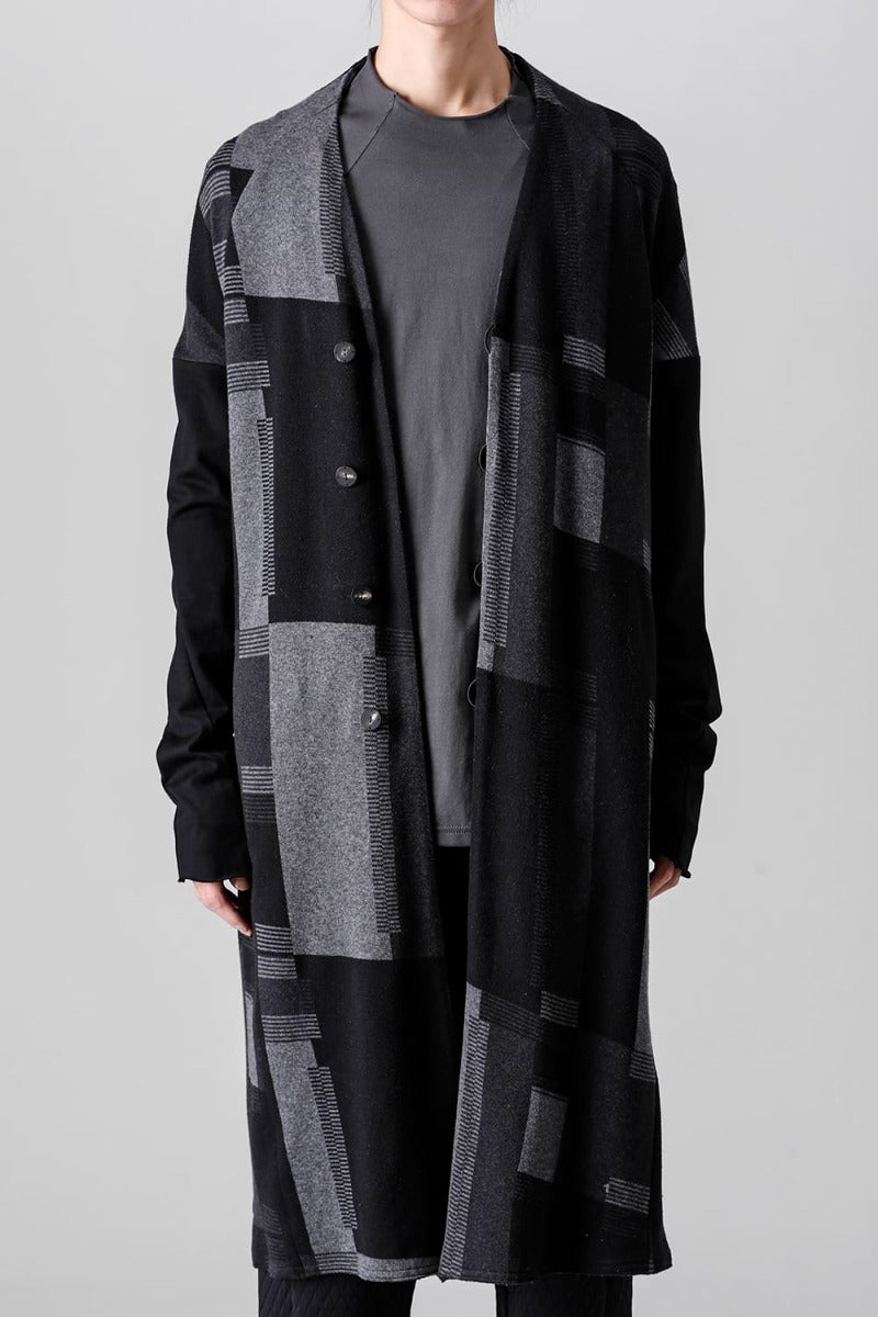 Coat silk / cotton jacquard