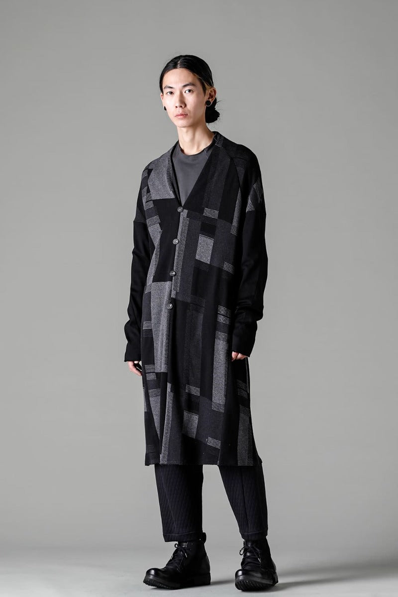 Coat silk / cotton jacquard