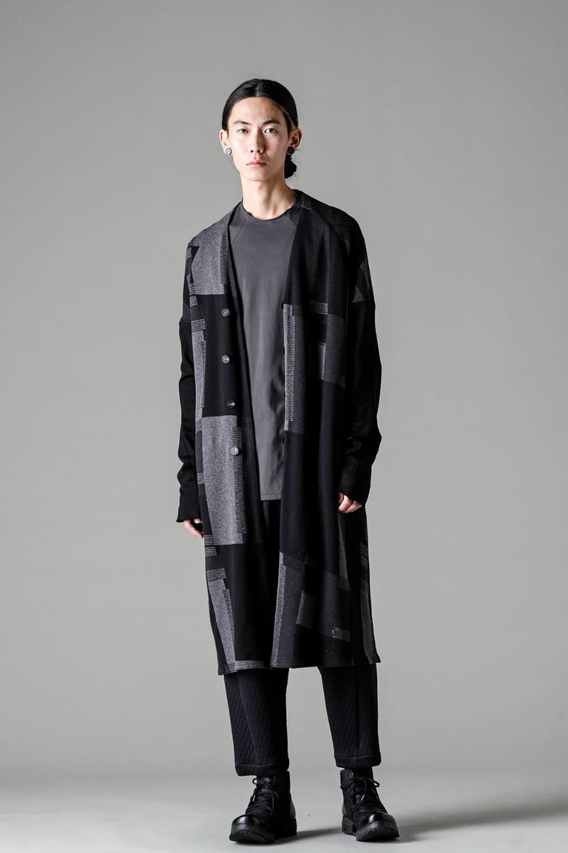 Coat silk / cotton jacquard