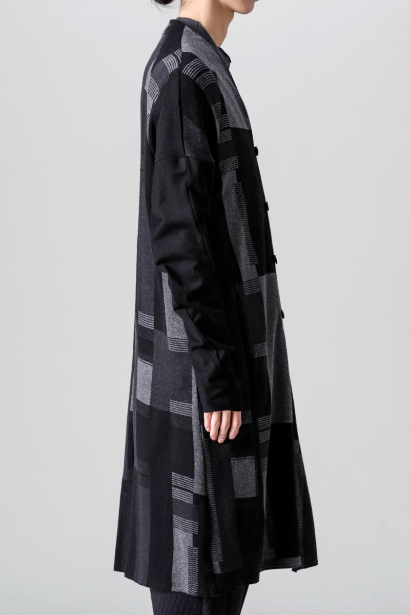 Coat silk / cotton jacquard