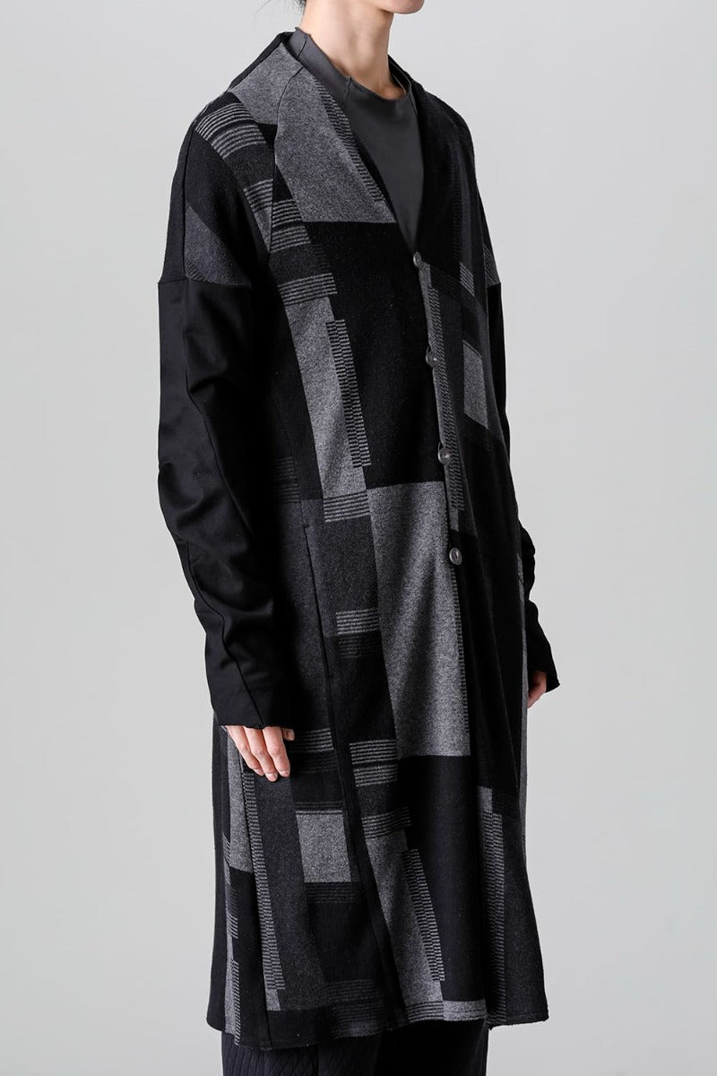 Coat silk / cotton jacquard