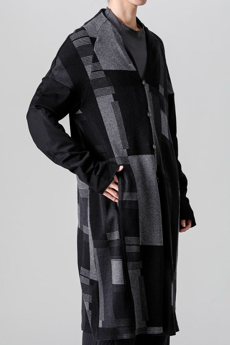 Coat silk / cotton jacquard