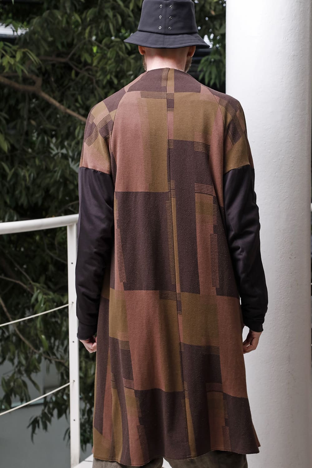 Coat silk / cotton jacquard