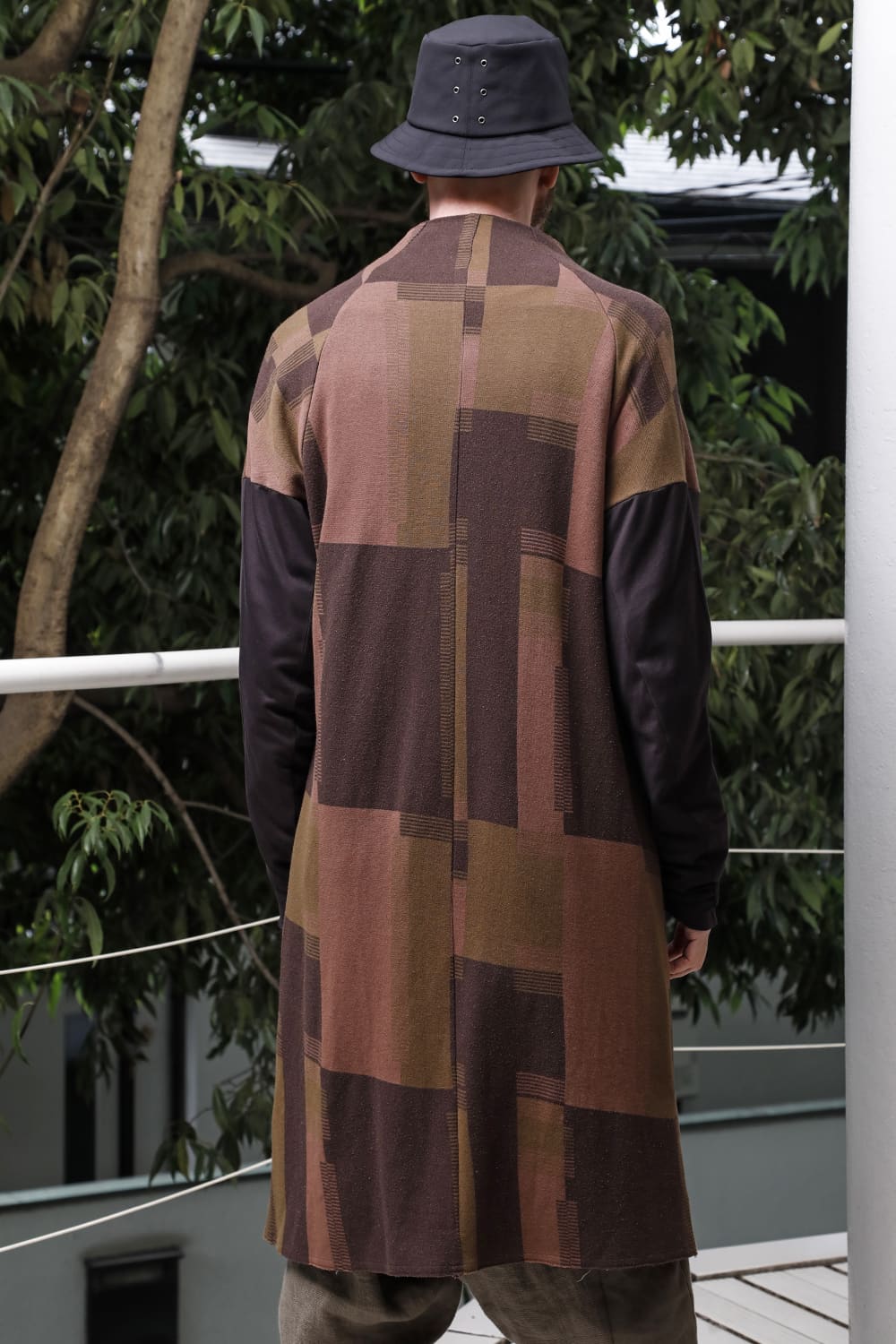 Coat silk / cotton jacquard