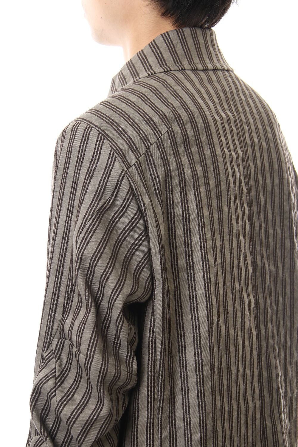 Coat Cotton ramie stripe