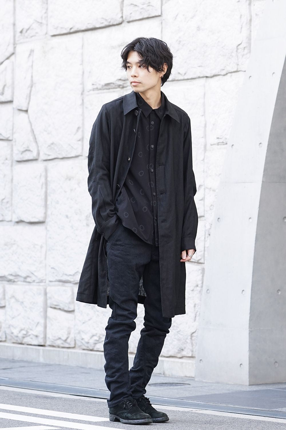 Coat Linen - Black