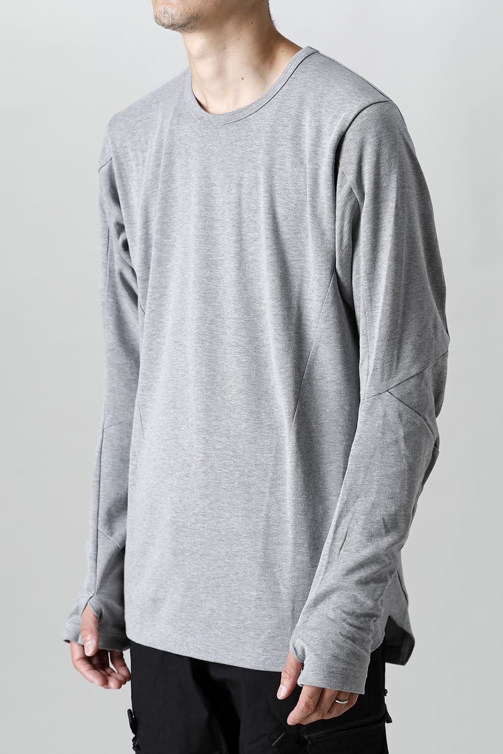 10th Annyversary Articulated Crew Neck LS T.Gray