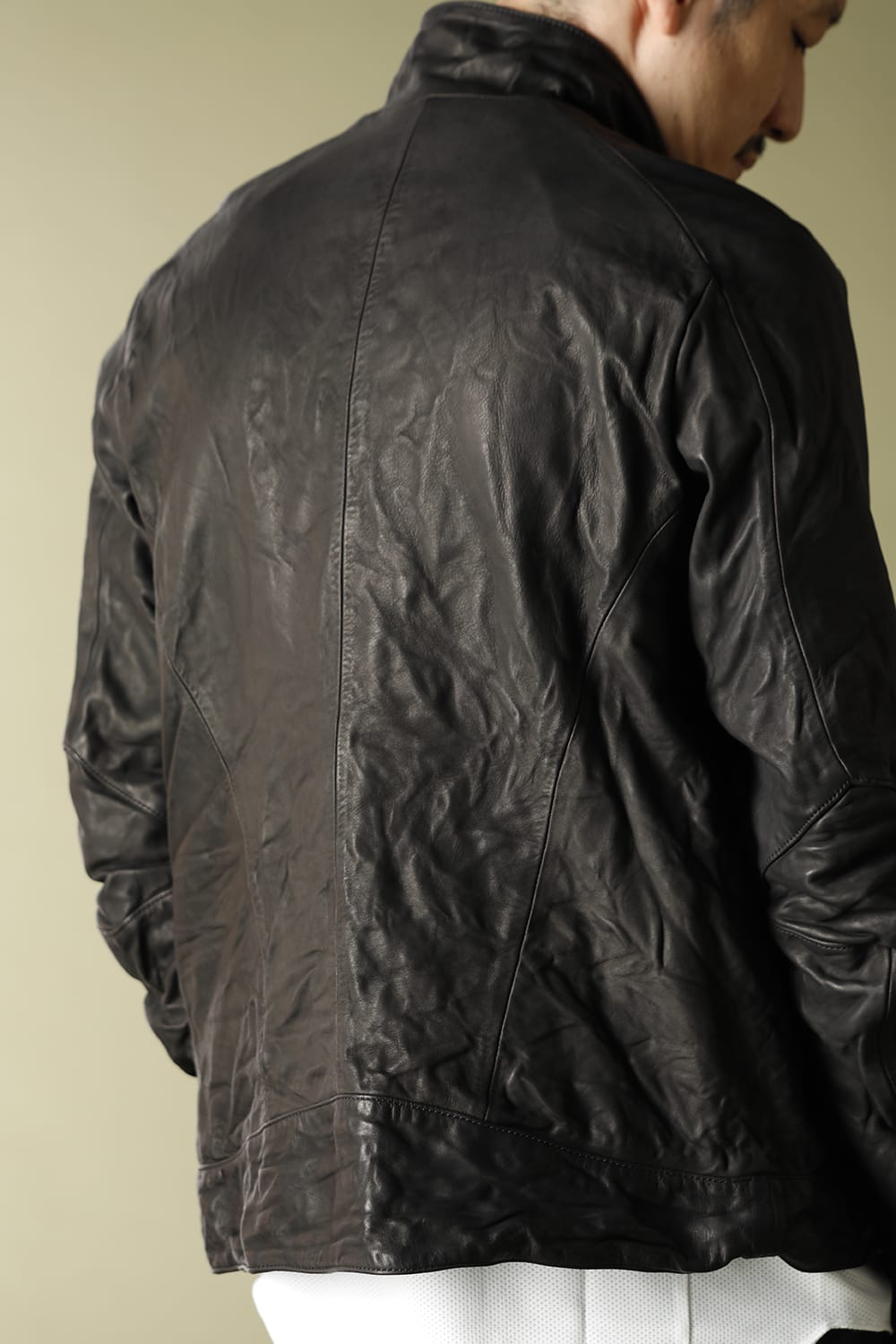 10th Annyversary Leather Track Jacket