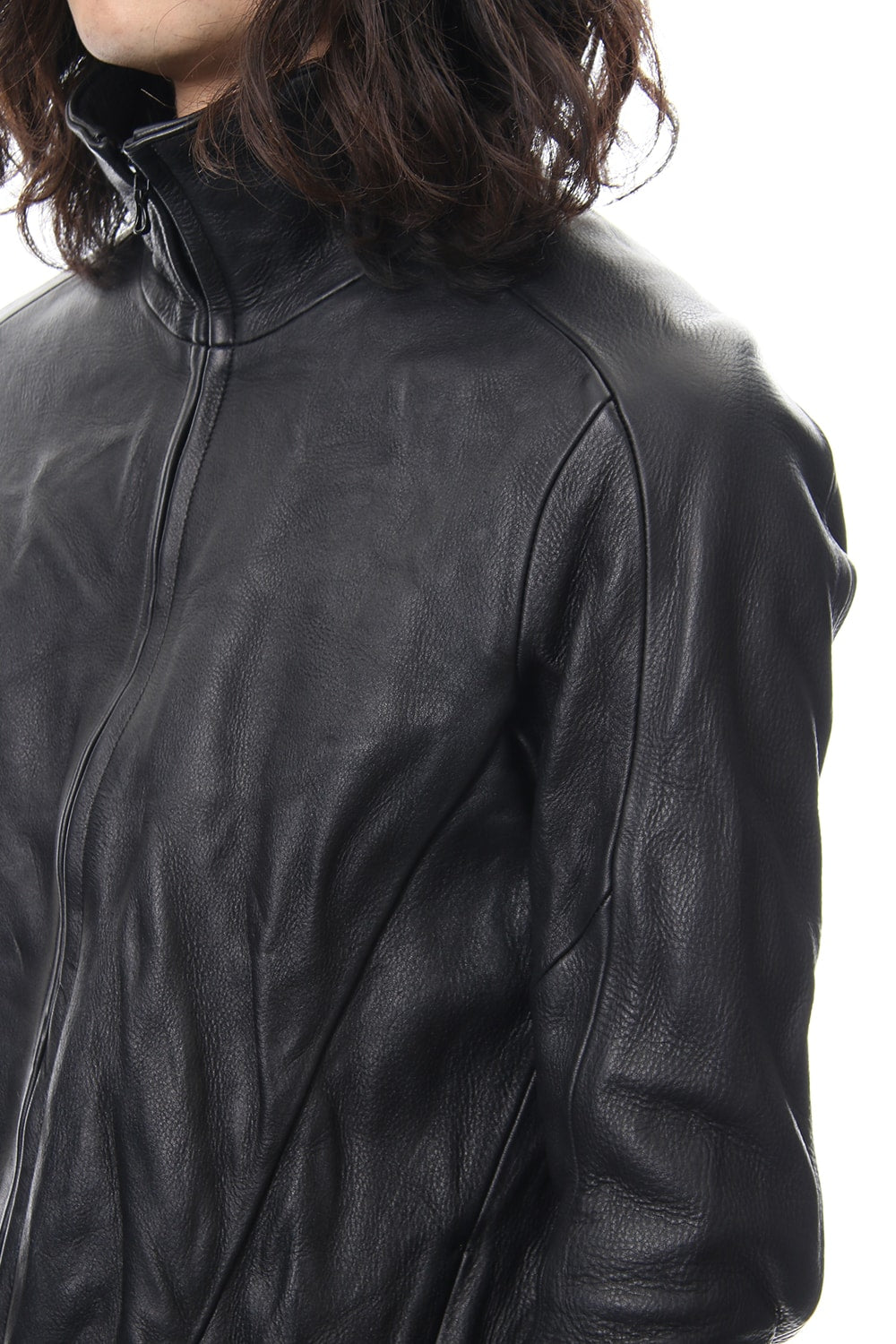 LEATHER TRACK JACKET