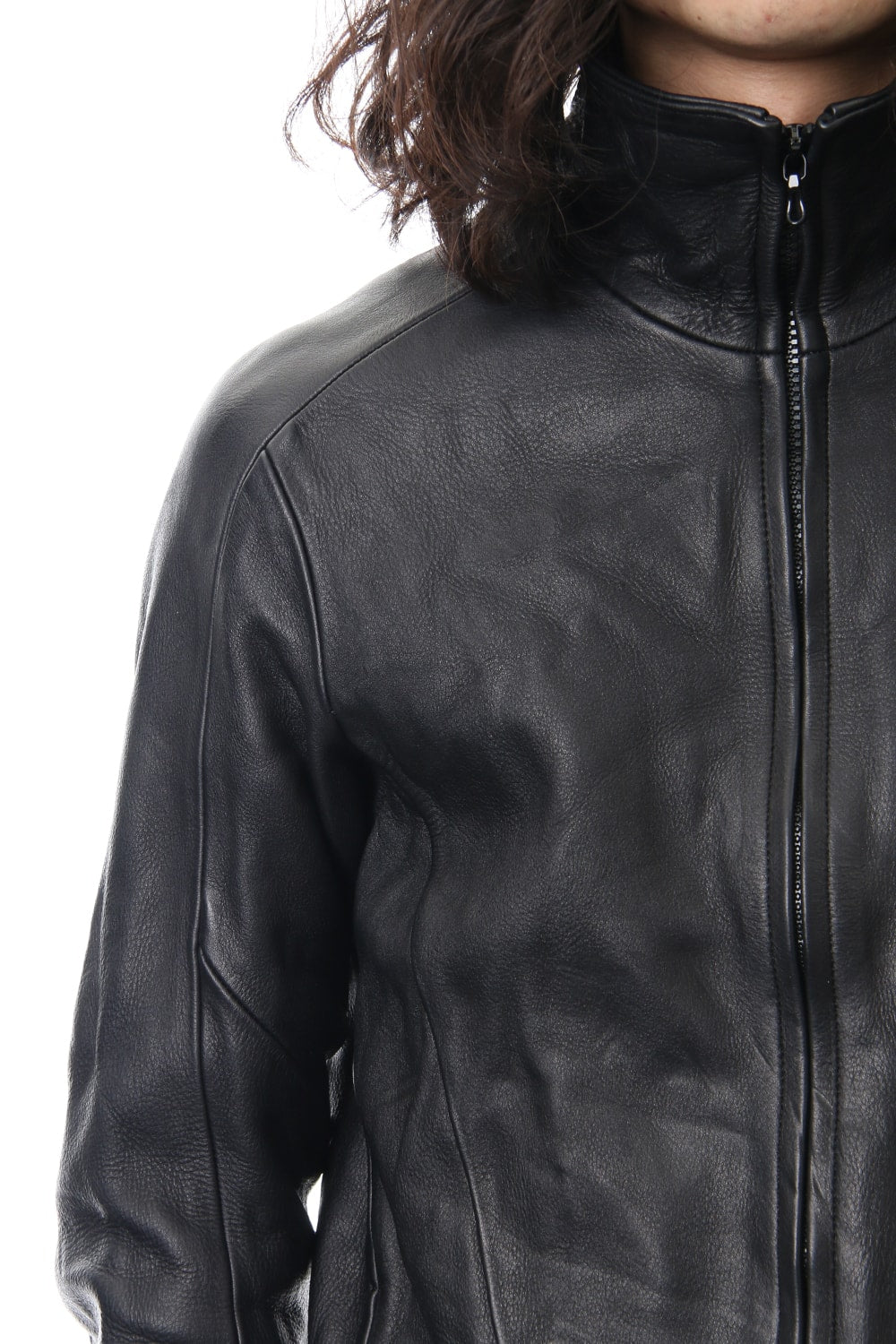 LEATHER TRACK JACKET