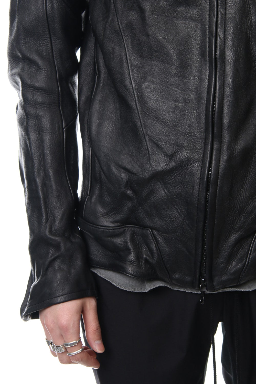 LEATHER TRACK JACKET- CVJ-0003