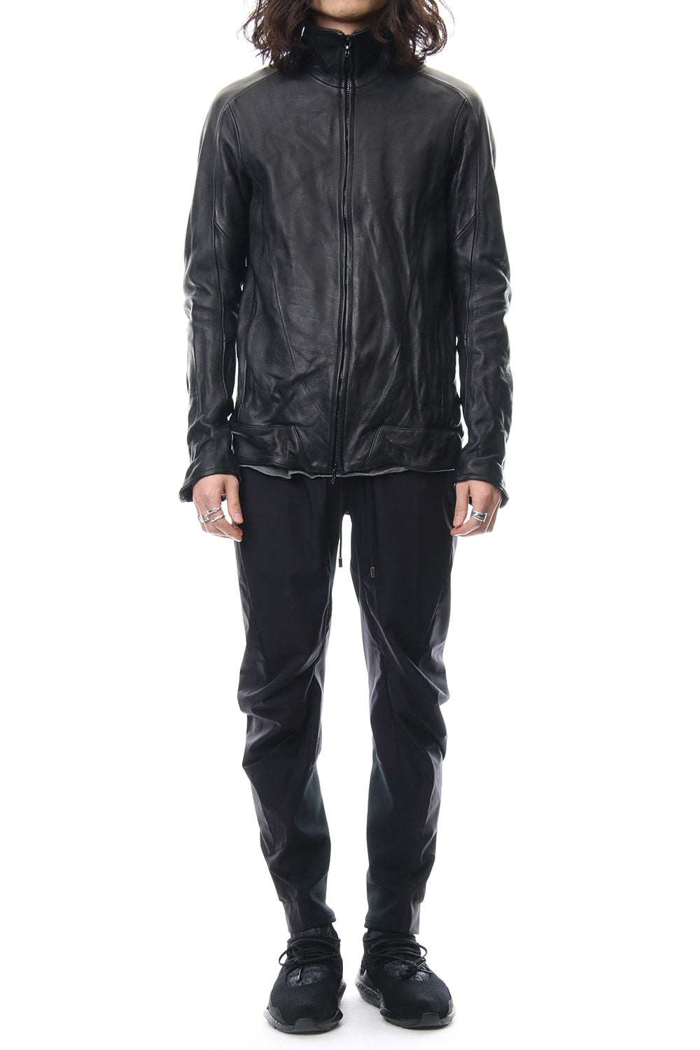 LEATHER TRACK JACKET