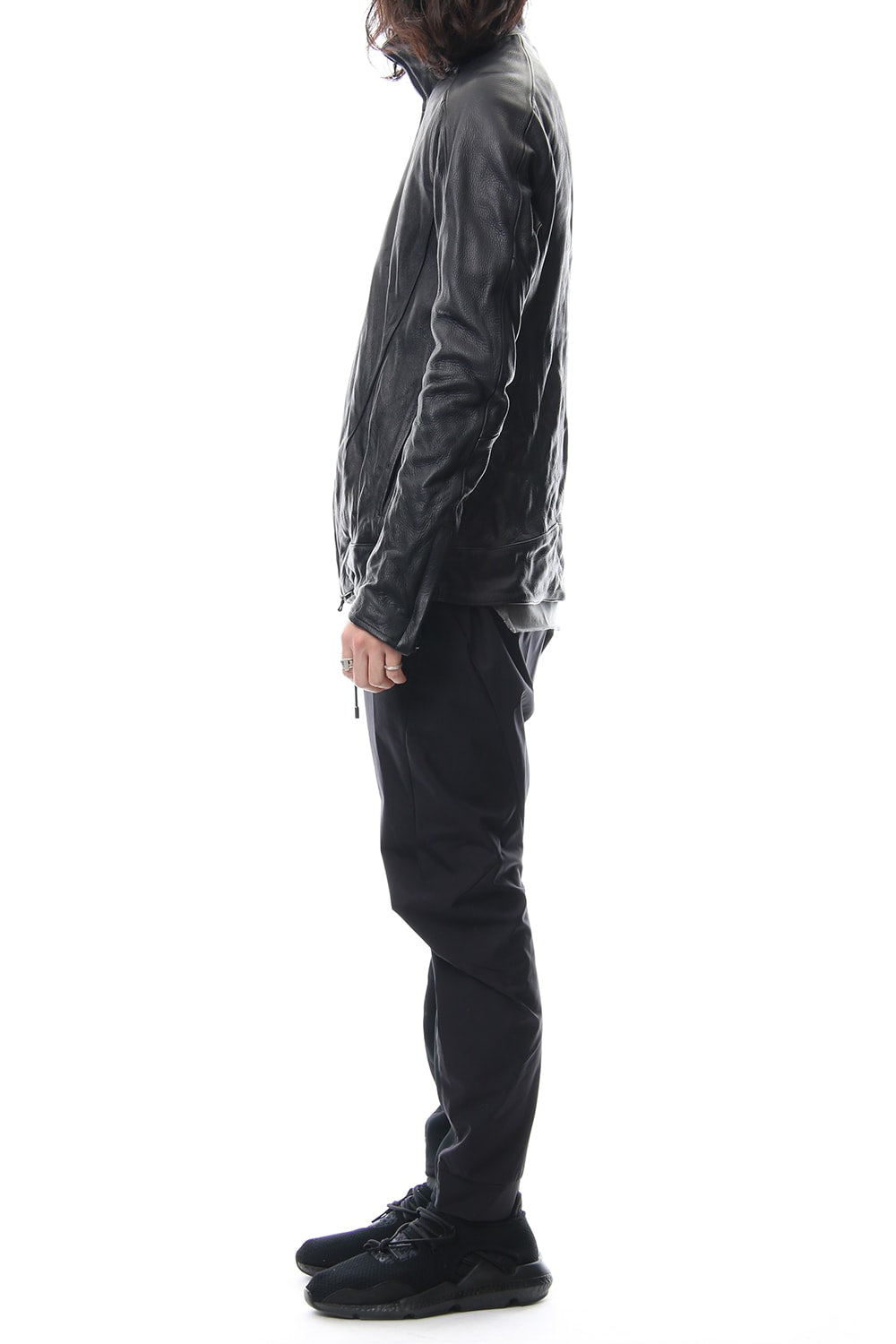 LEATHER TRACK JACKET