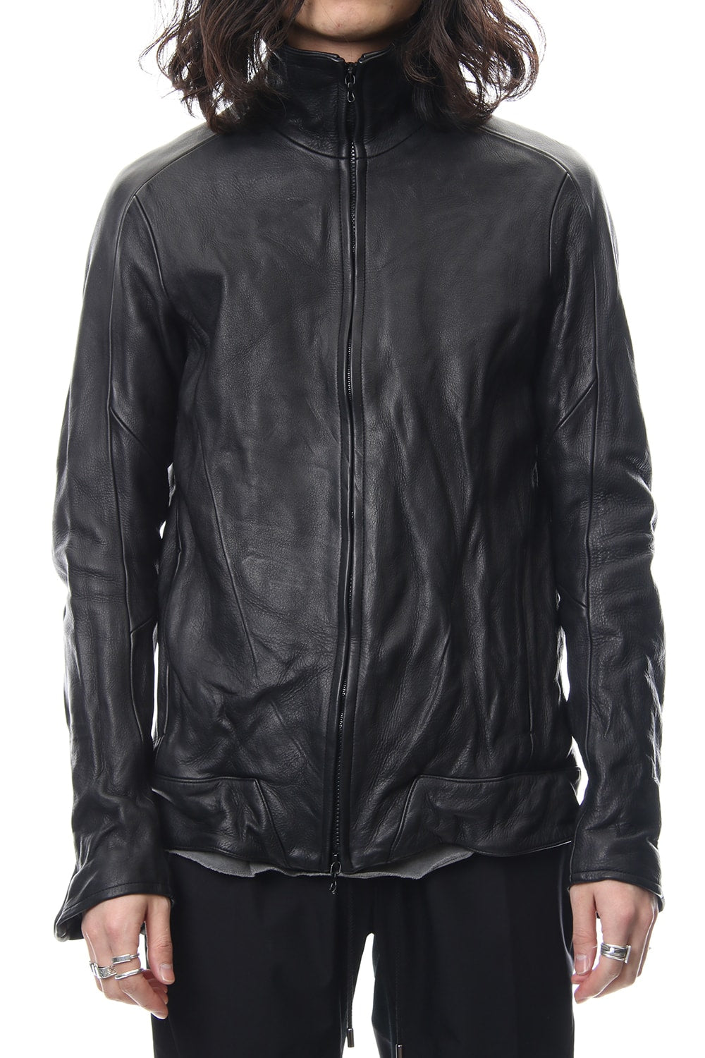 LEATHER TRACK JACKET- CVJ-0003