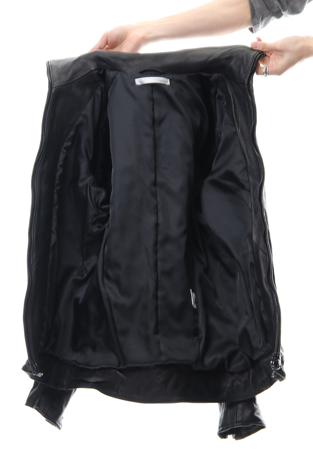 LEATHER TRACK JACKET- CVJ-0003