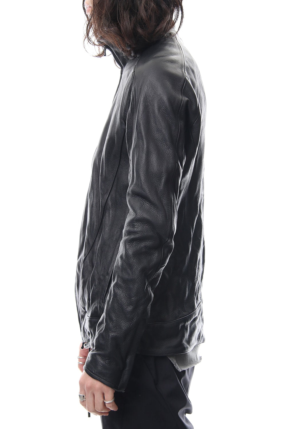 LEATHER TRACK JACKET- CVJ-0003