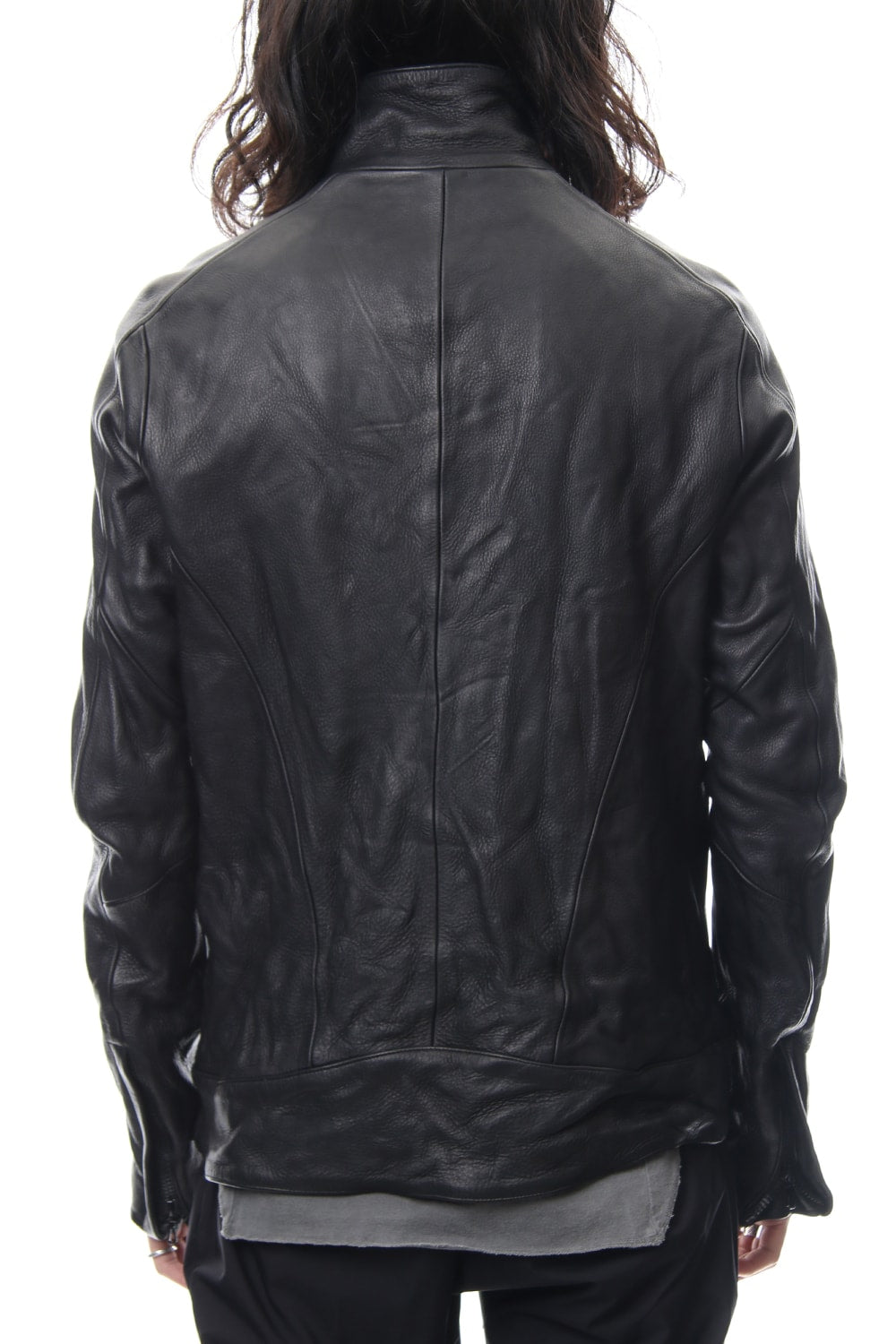 LEATHER TRACK JACKET