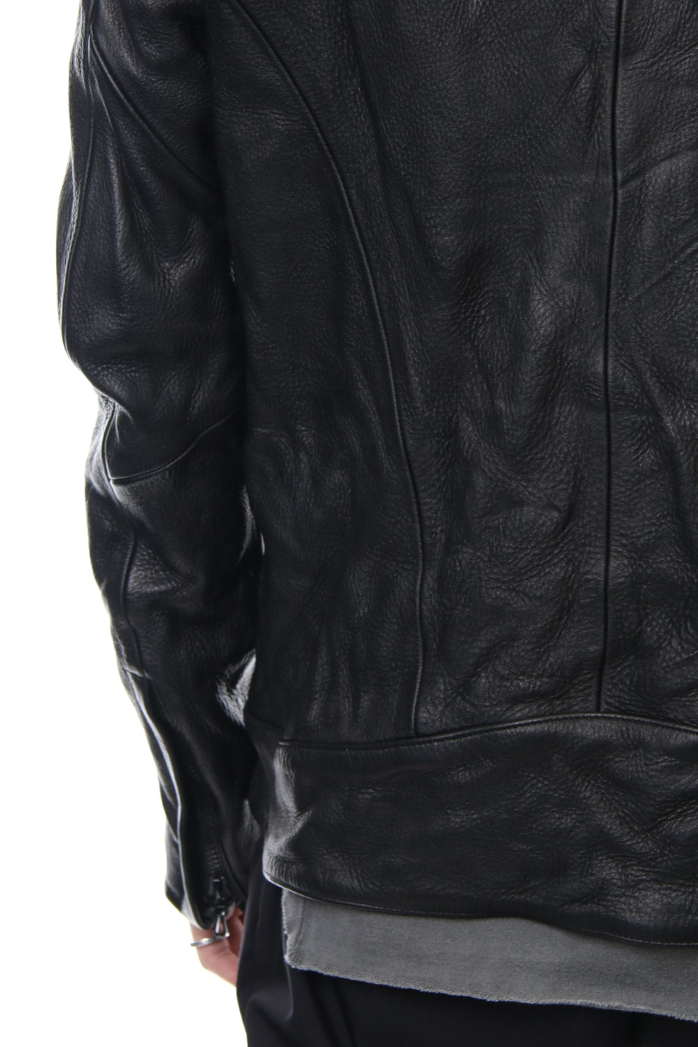 LEATHER TRACK JACKET