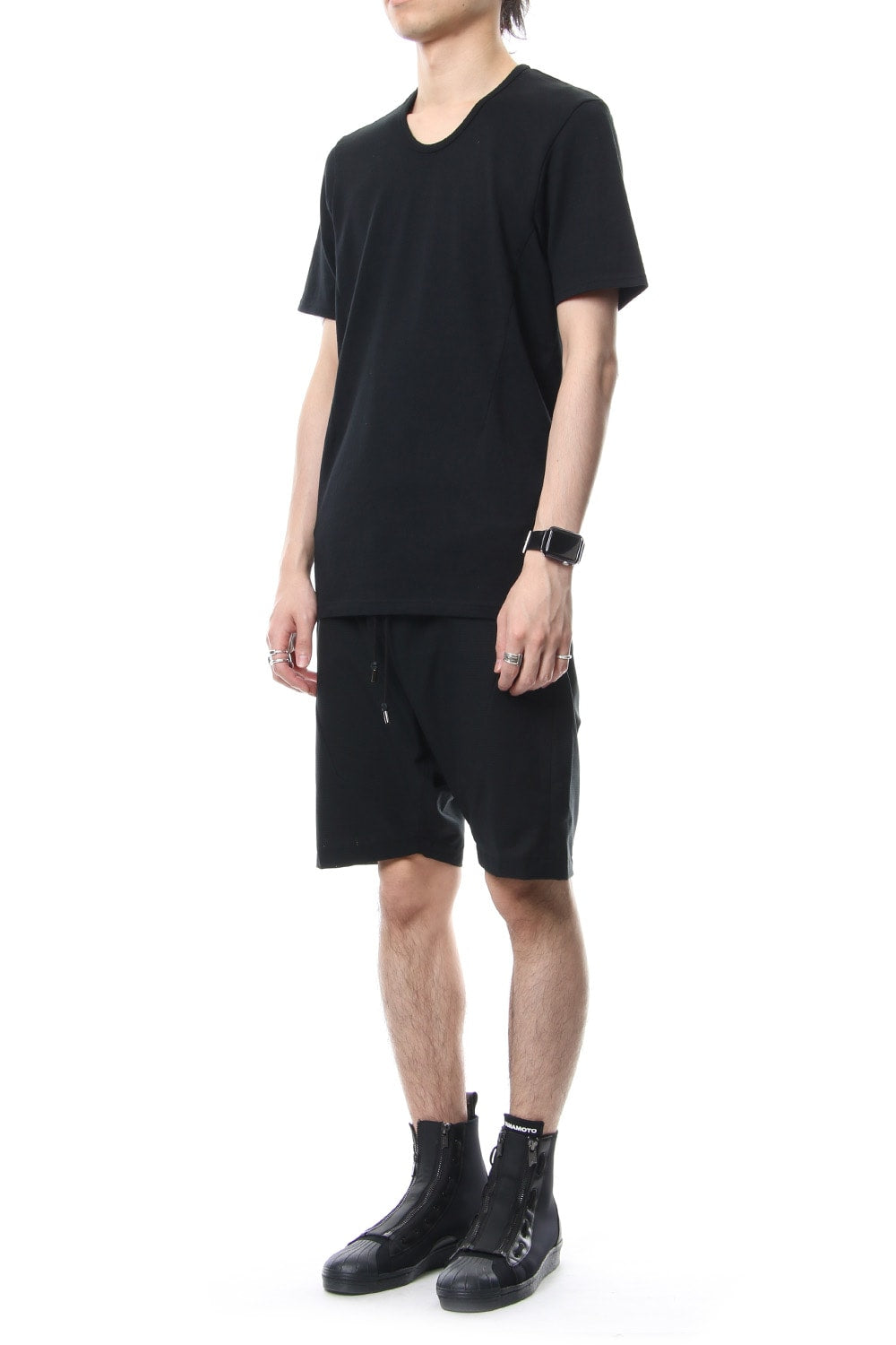 U NECK S/S - CVM-0027 - Black