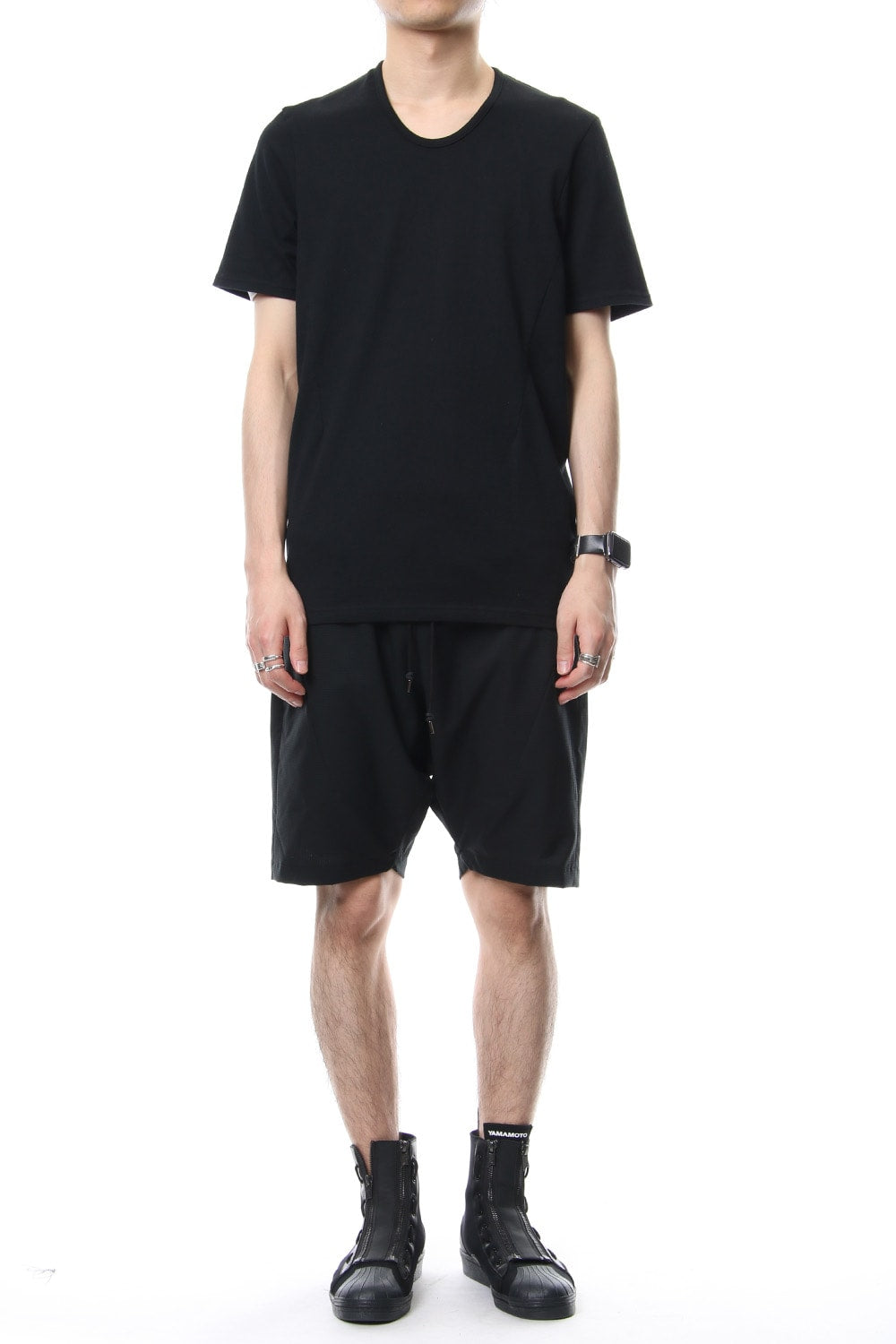 U NECK S/S - CVM-0027 - Black