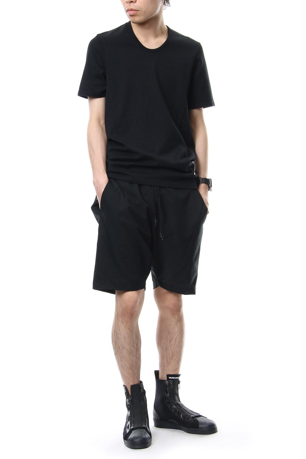 U NECK S/S - CVM-0027 - Black