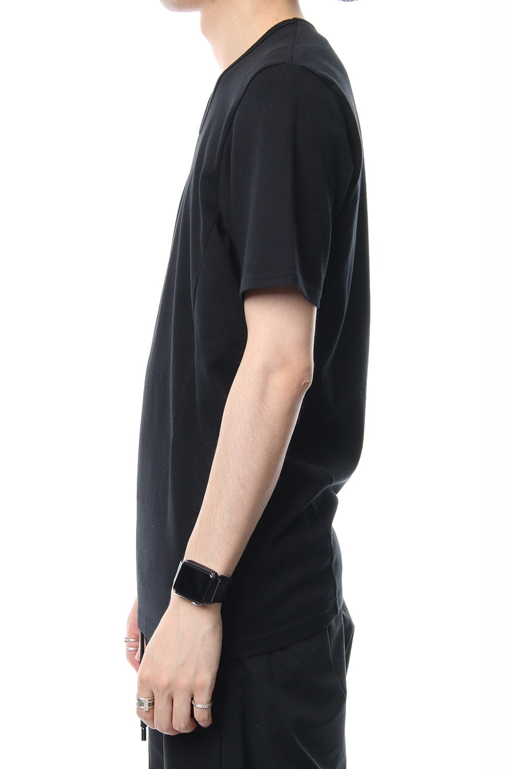 U NECK S/S - CVM-0027 - Black