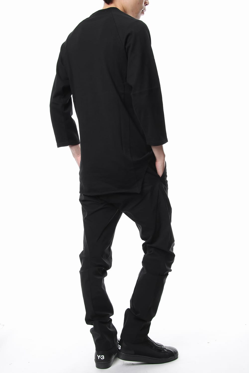 U NECK 3/4 SLEEVE Black