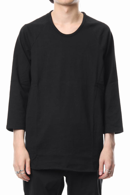 U NECK 3/4 SLEEVE Black