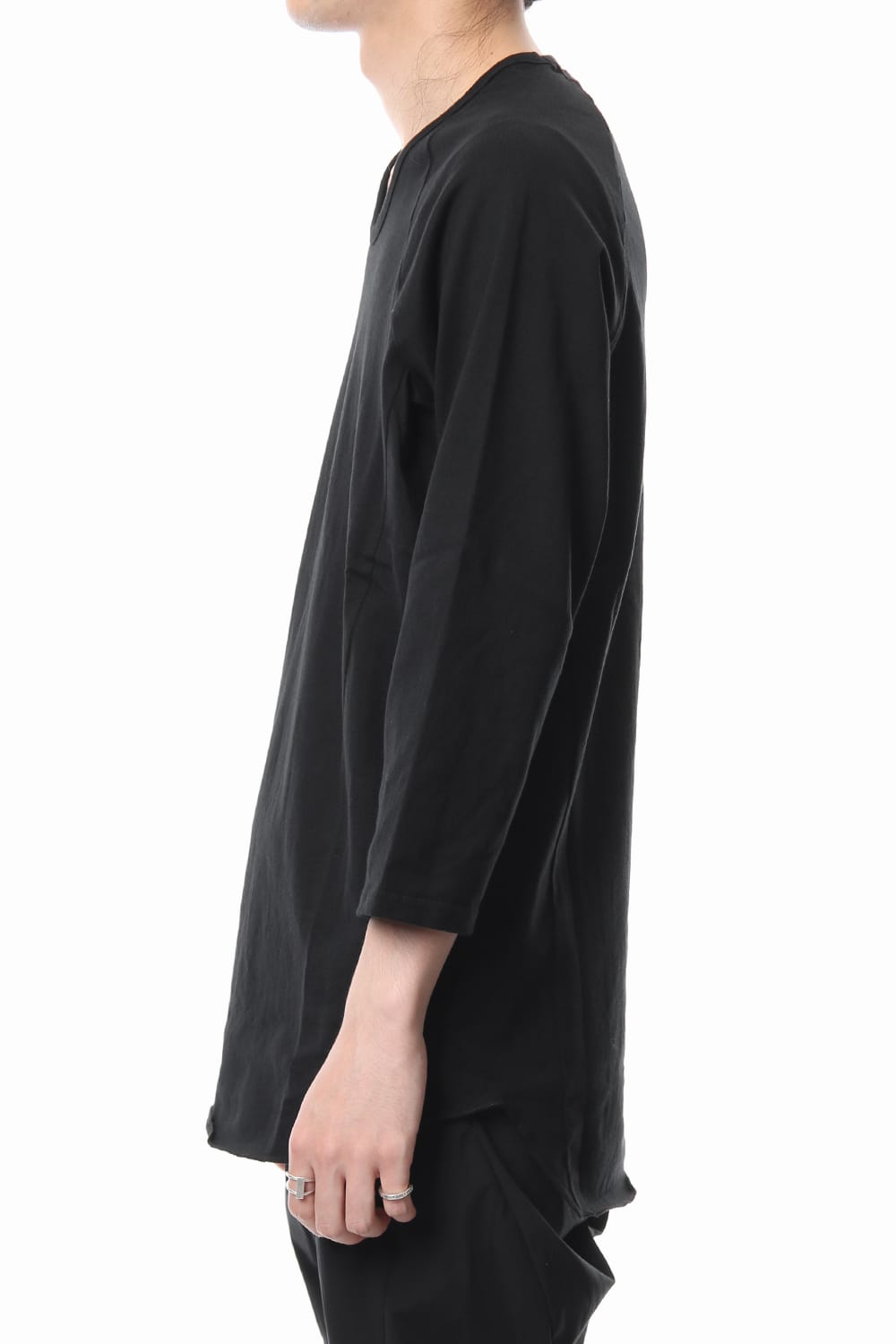 U NECK 3/4 SLEEVE Black