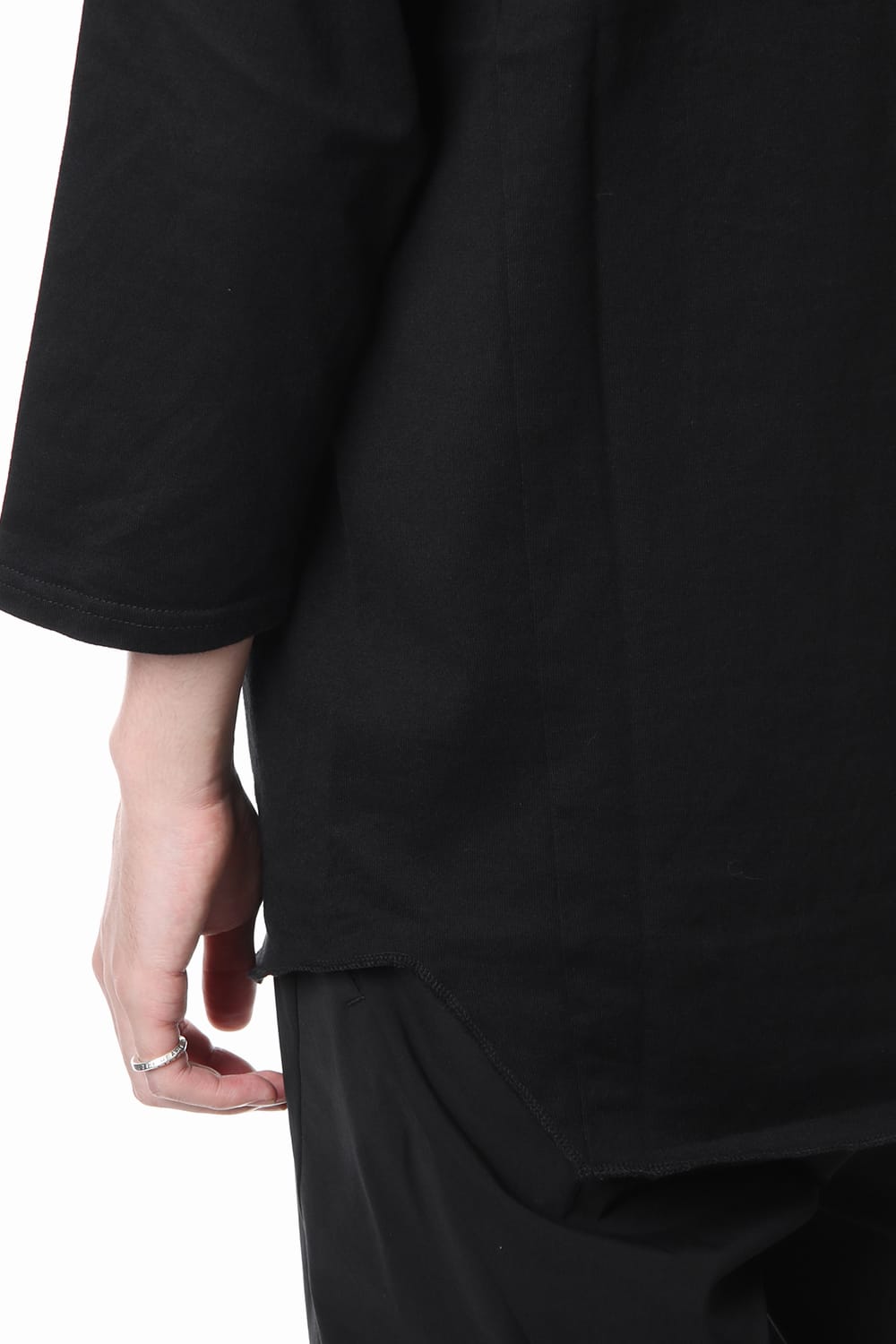 U NECK 3/4 SLEEVE Black