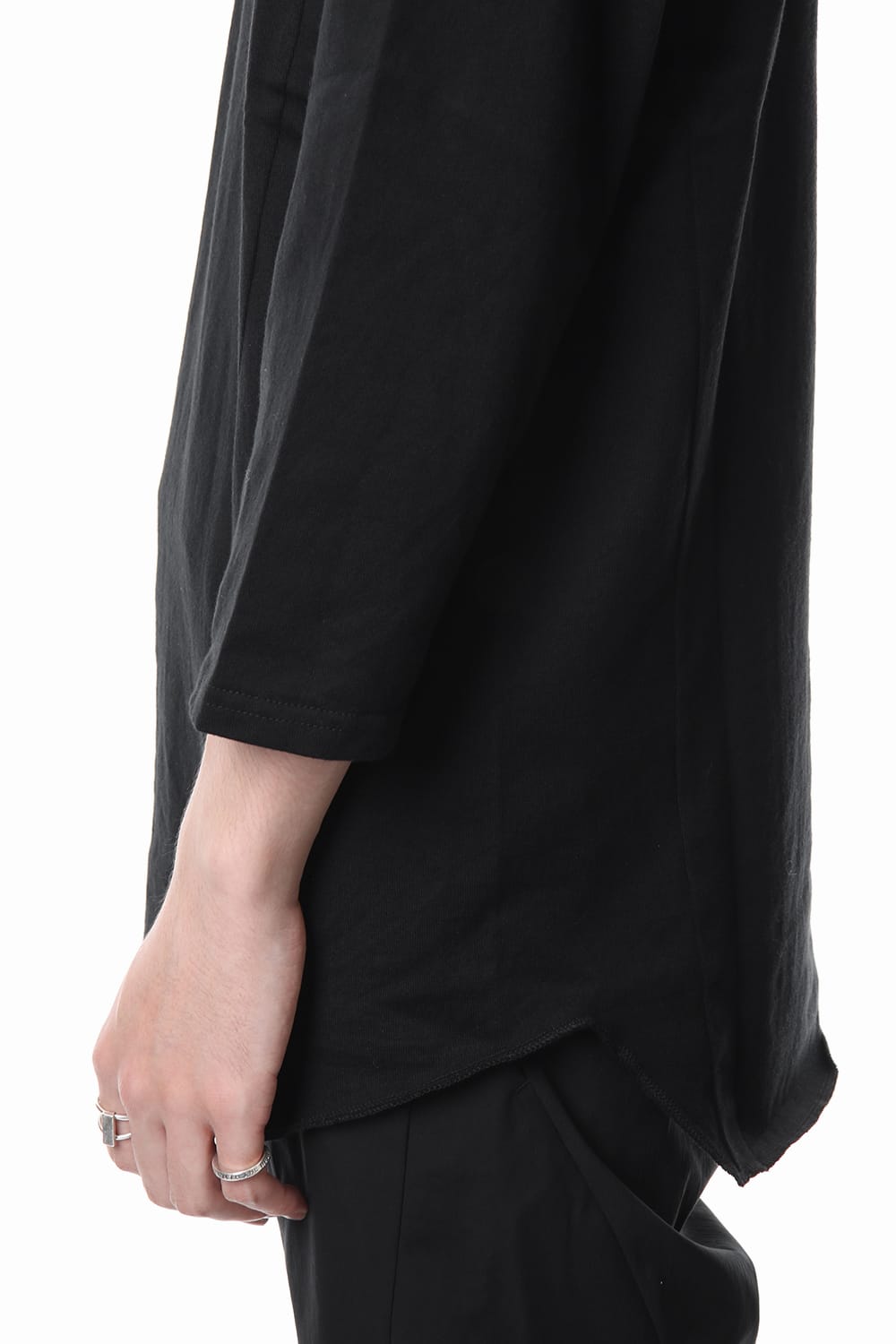 U NECK 3/4 SLEEVE Black