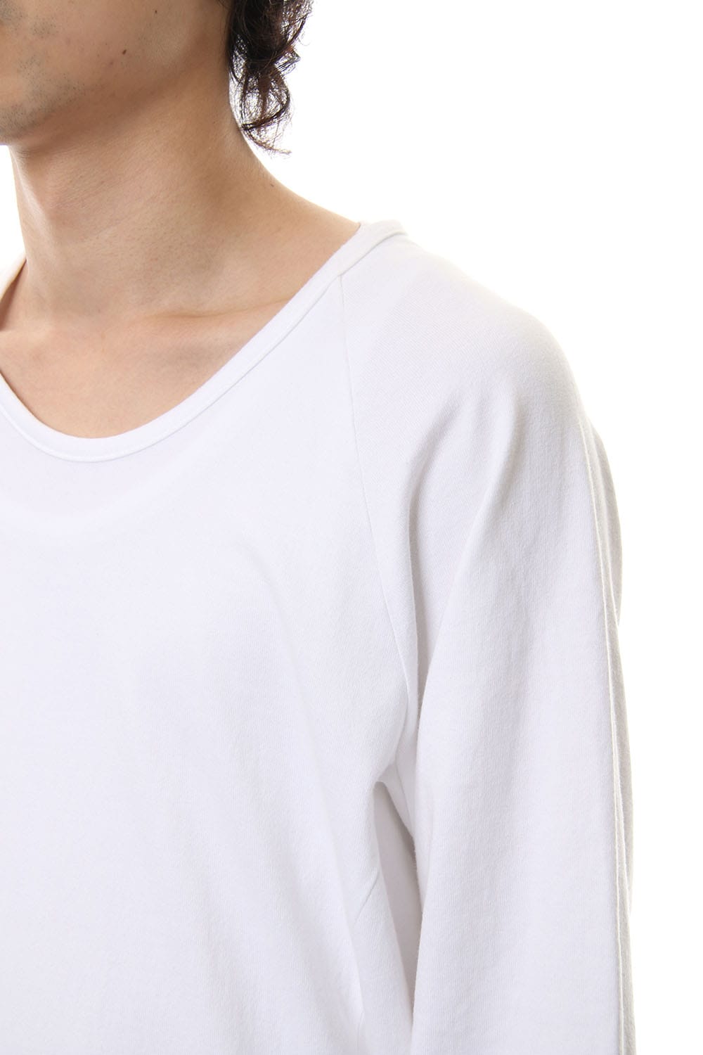 U NECK 3/4 SLEEVE White