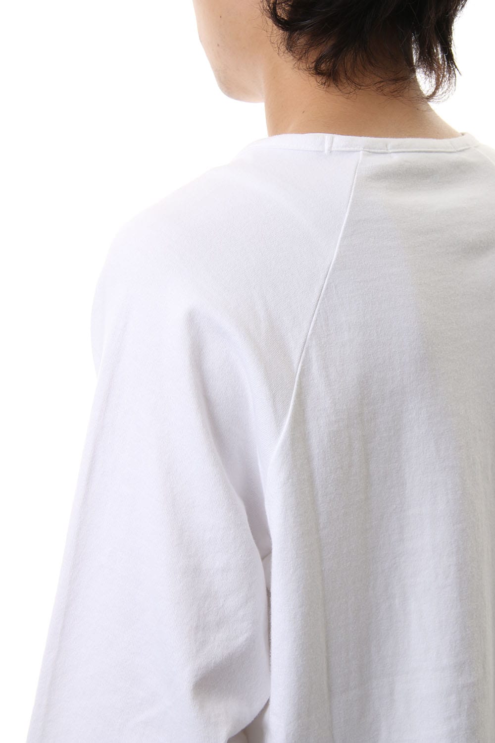 U NECK 3/4 SLEEVE White