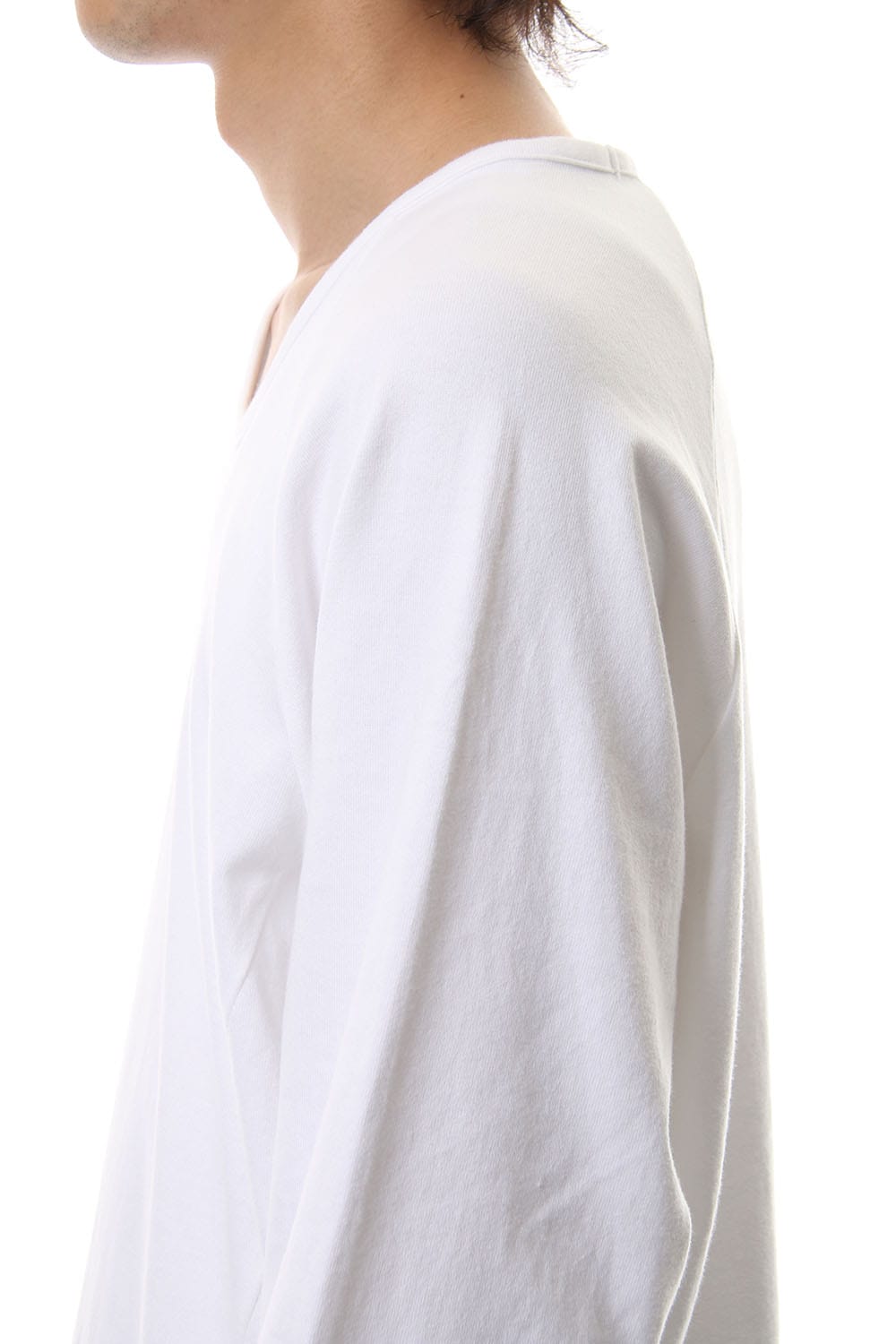 U NECK 3/4 SLEEVE White