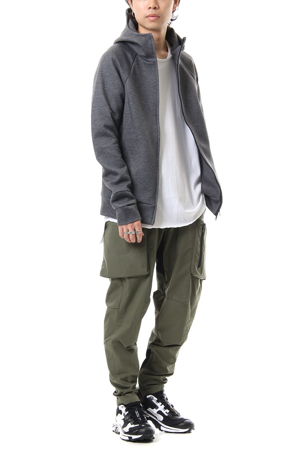 ZIP UP PARKA T.CHARCOAL