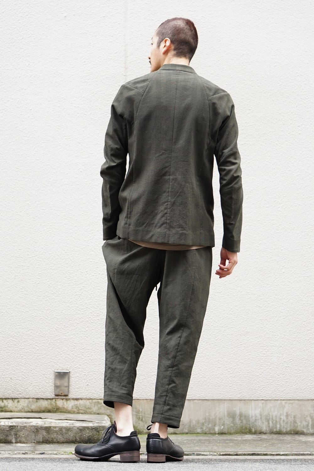 Jacket Cotton Glen Check - Moss Green