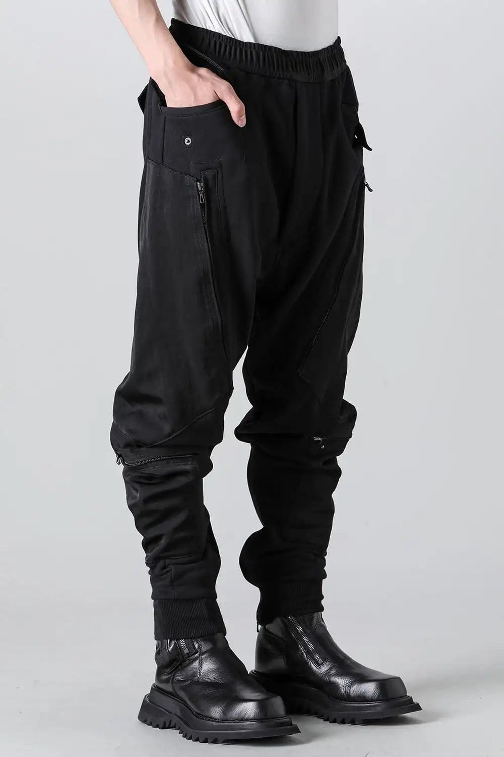 Cotton Sweat Long Zip Pants