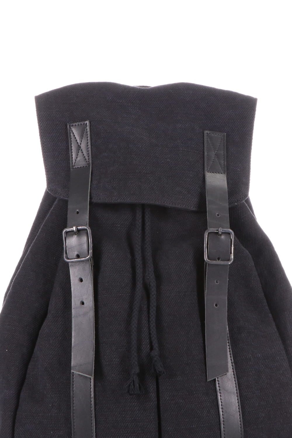 Jute x Cotton Military Twill Bag Attached Bag Pack Black