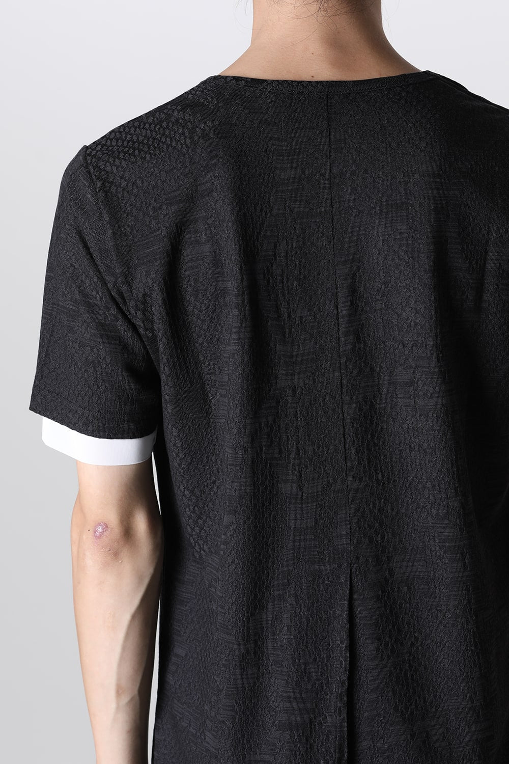 Layered Petit Frill T-Shirt Black&White