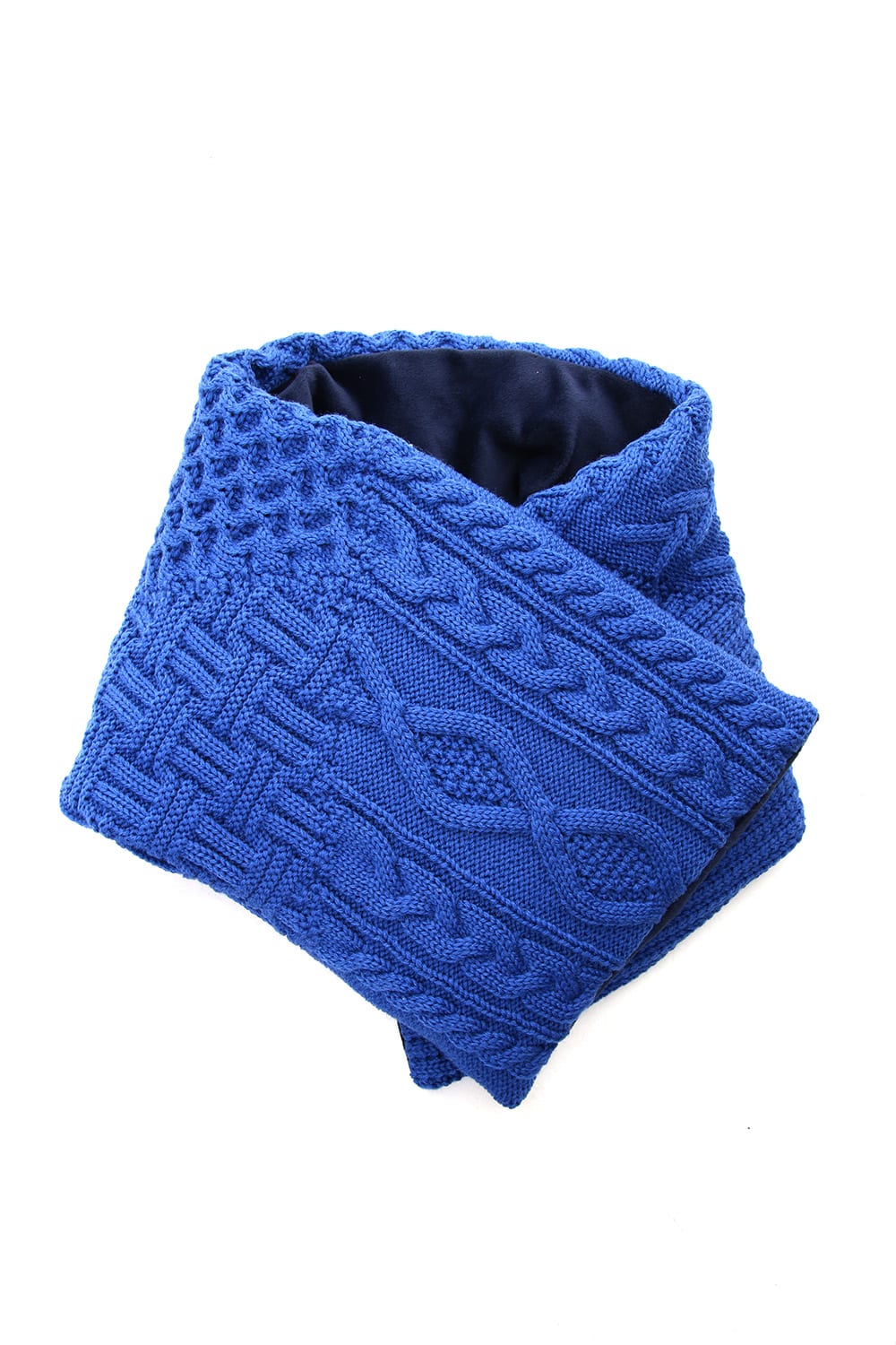 PW Knit Down Muffler Blue