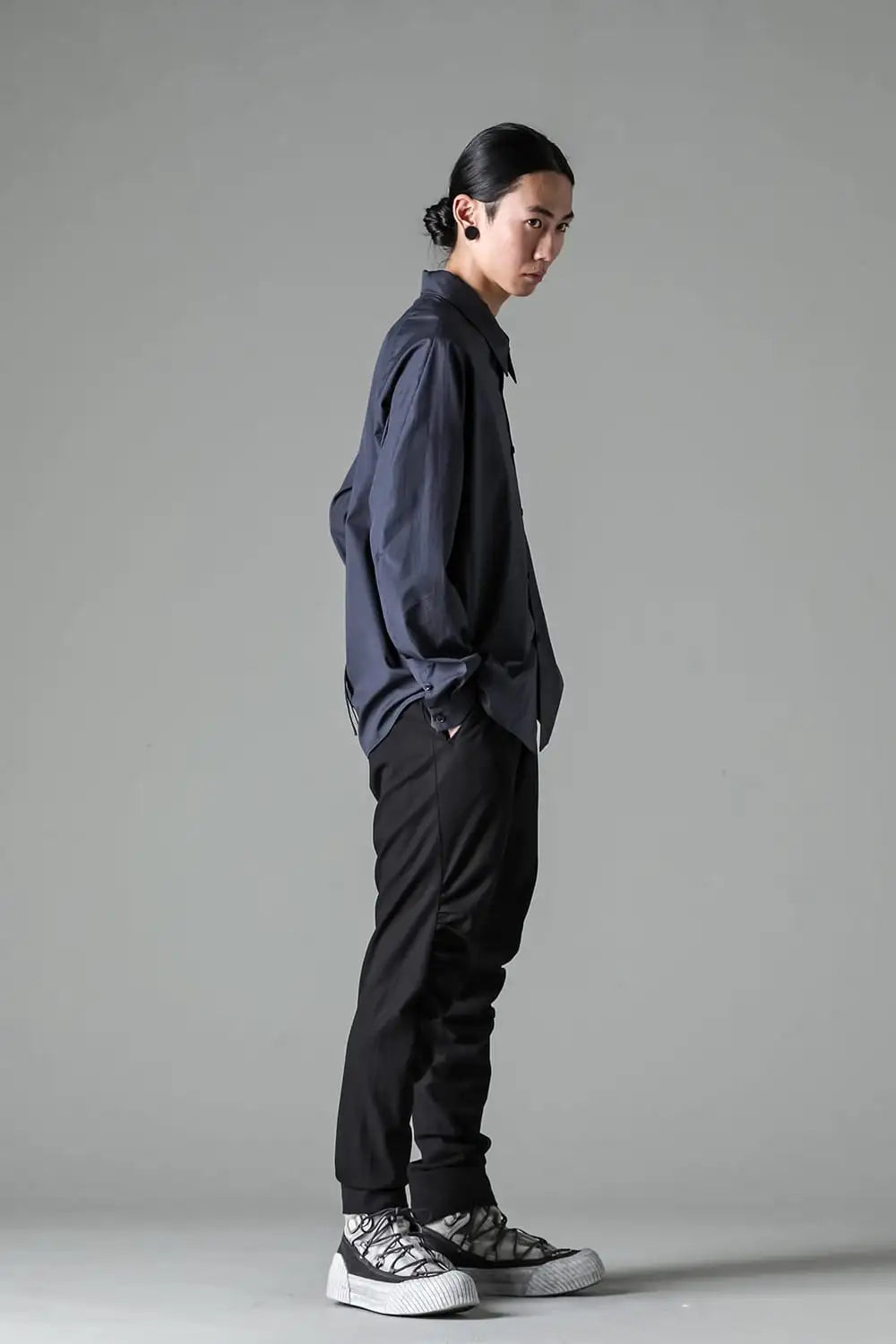 Shirt 120/2 cotton Blue Gray