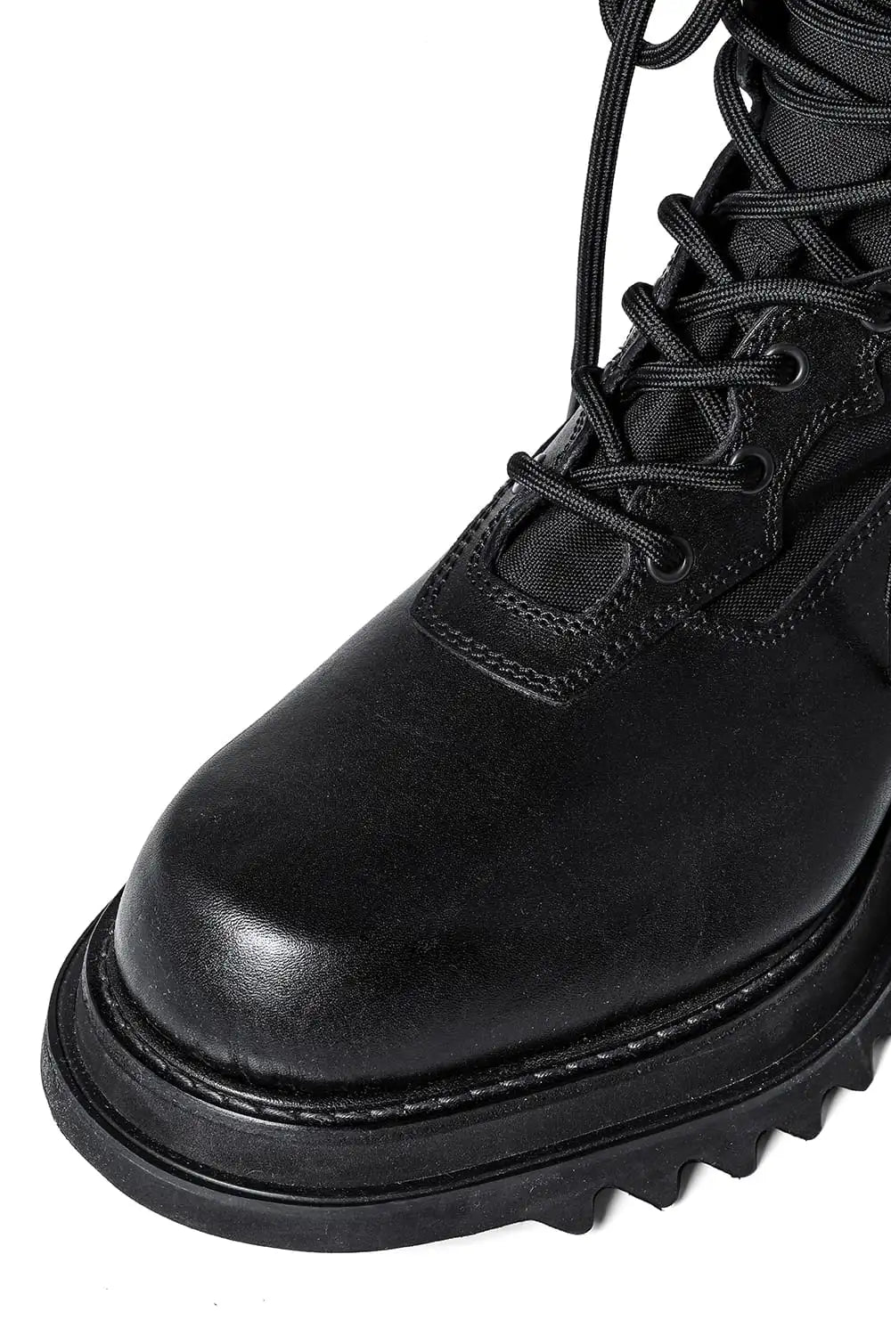 Cow Skin Lace Up Boots