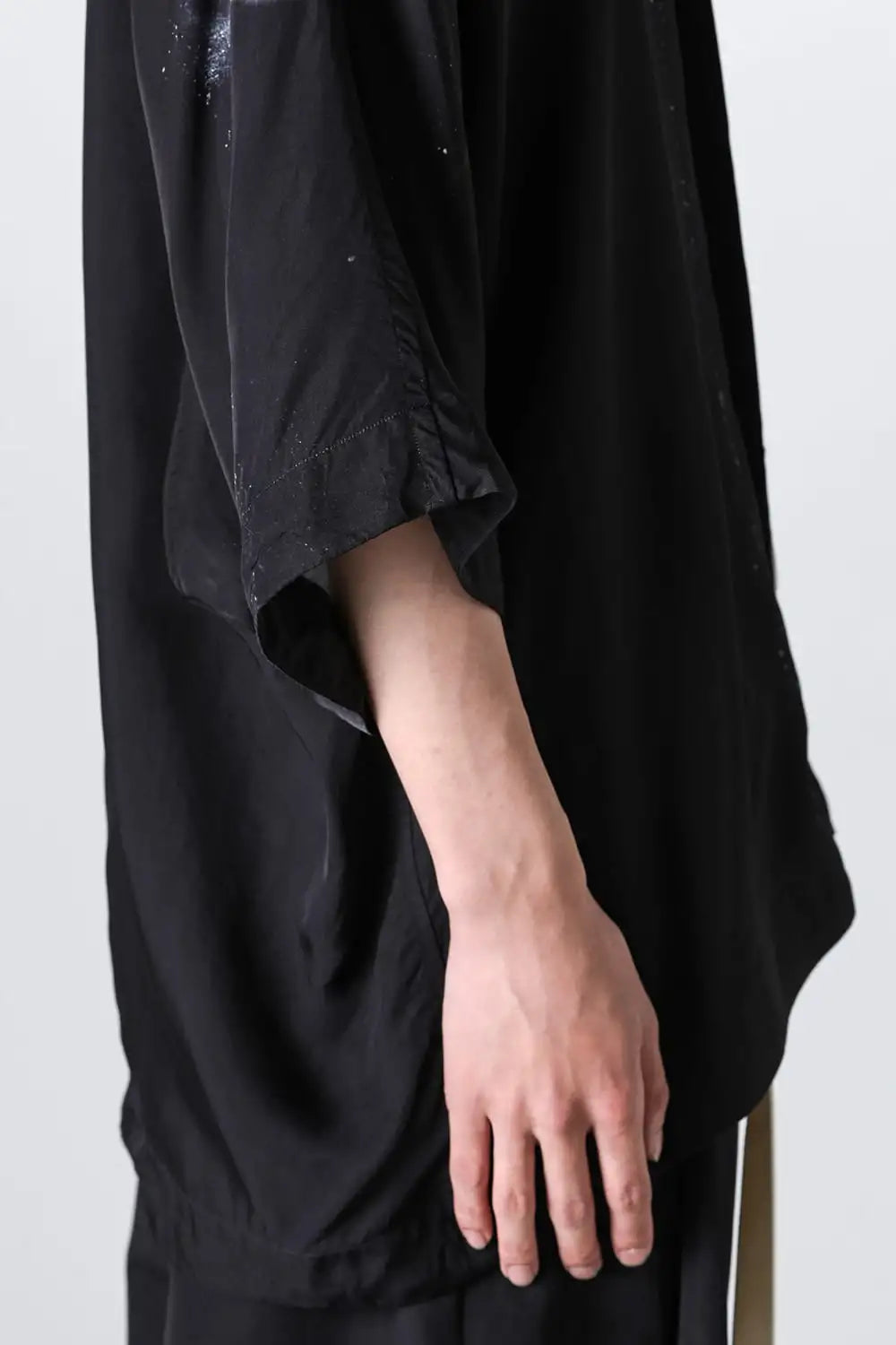 Printed Rayon Twill Short Sleeve Shirt