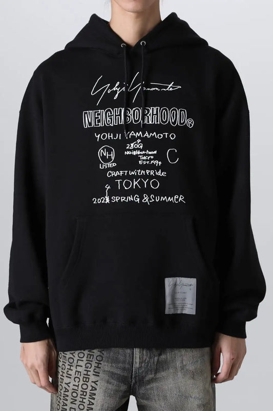 NEIGHBORHOOD × Yohji Yamamoto Pint Hoodie Black