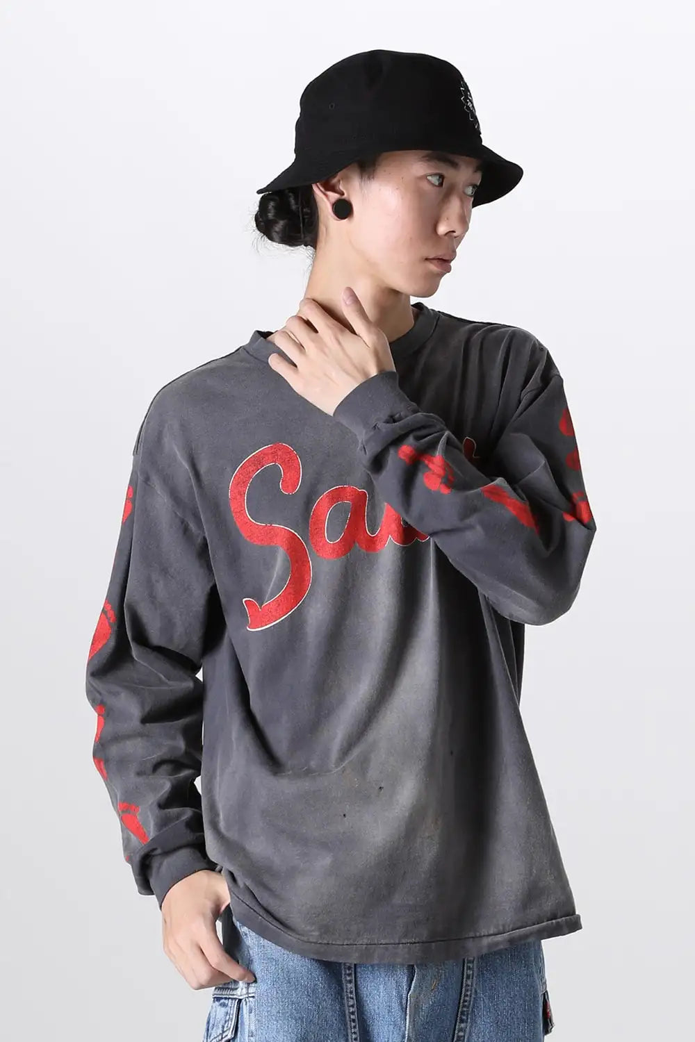 FOOT PRINT Long sleeve T-shirt